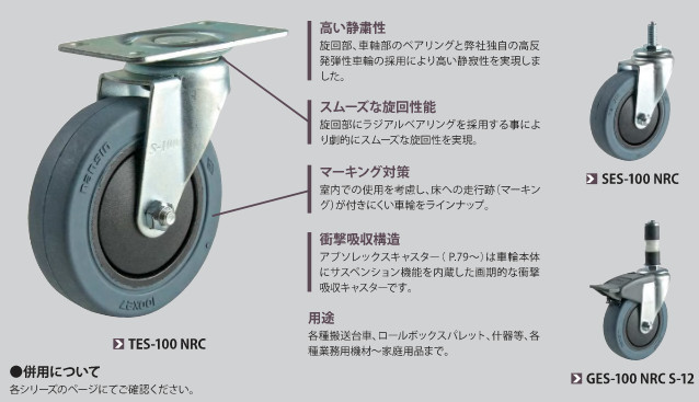 Bánh xe đẩy chính hãng Nansin Nhật Bản